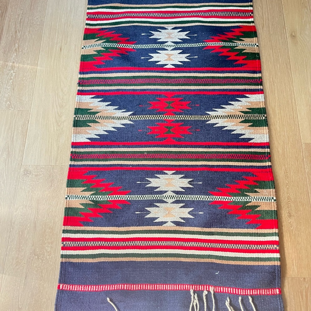 Southwestern style wool rug